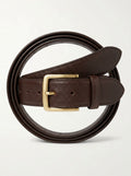 Grained Calfskin Dress Belt